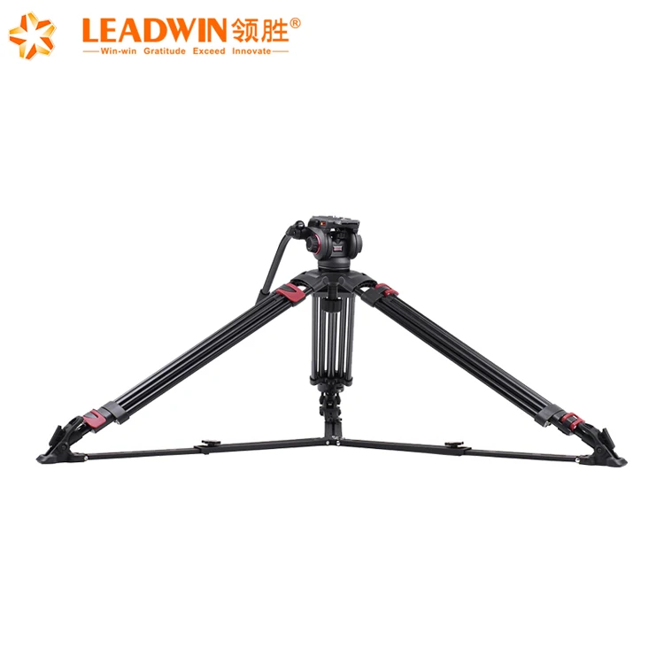 609A профессиональный видео штатив-трипод из алюминиевого сплава с панорамной головкой, подходит для видеокамеры и Dslr
