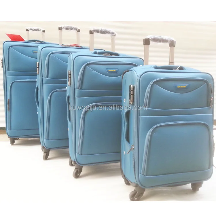 waterproof soft luggage set 3pcs trolley lightweight Spinner 4 piece suitcase travel case set