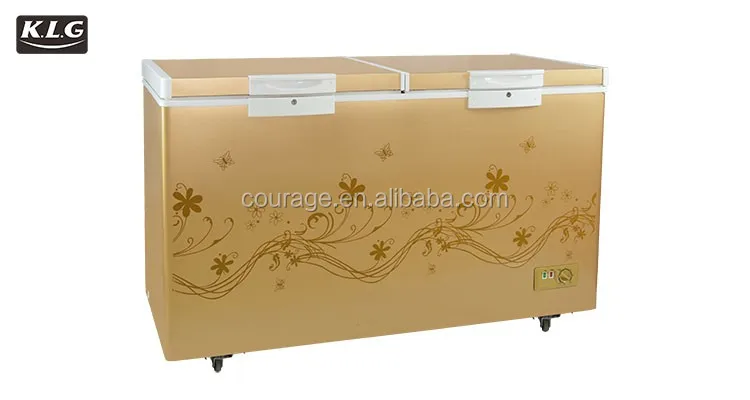 12.6FT3big capacity chest freezer single temperature refrigerator top open door