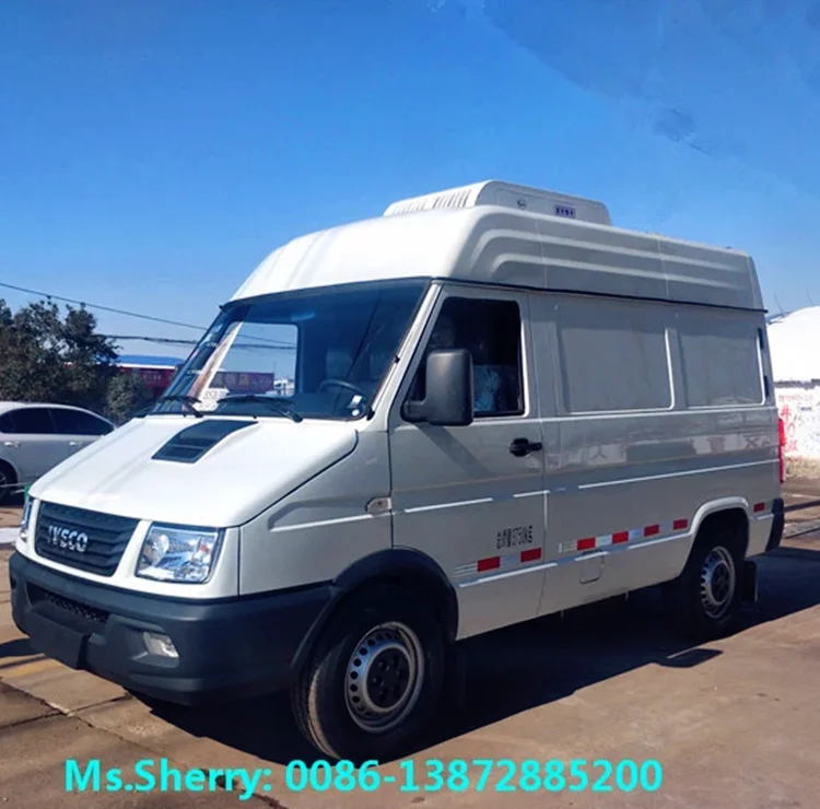 2 Tons freezer truck Thermo King reefer unit I-VECO refrigerated truck