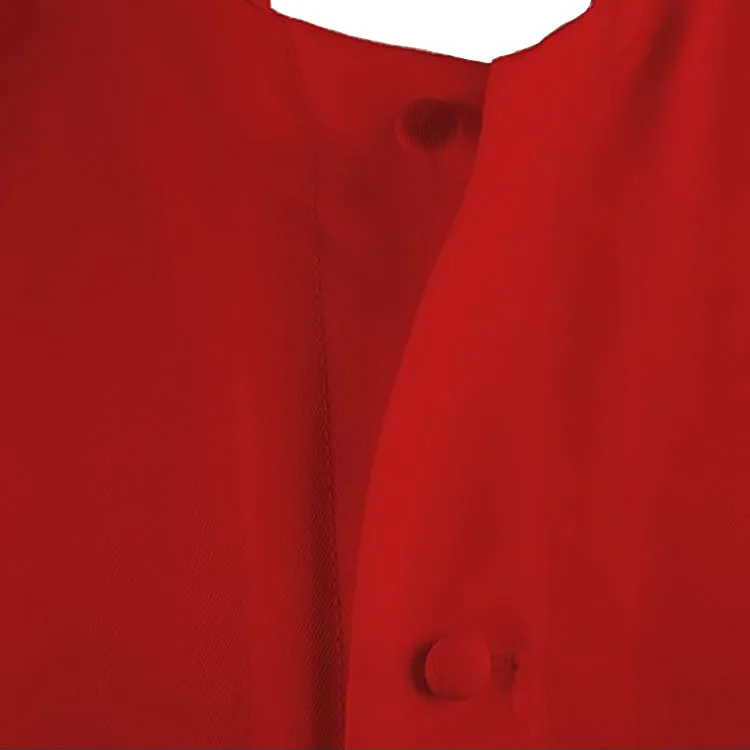 Matte Roman Red choir robe adult clergy clothing church dress single breasted cassock with a vent on the back