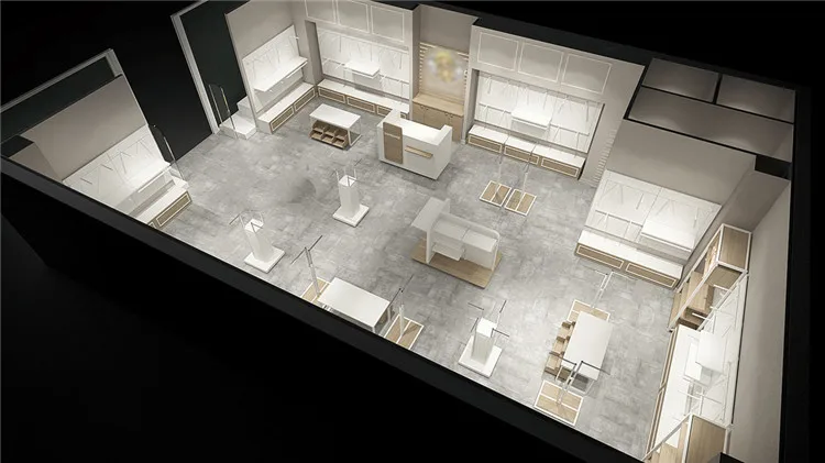 Retail Store Interior and Exterior Layout Design Furniture Equipment