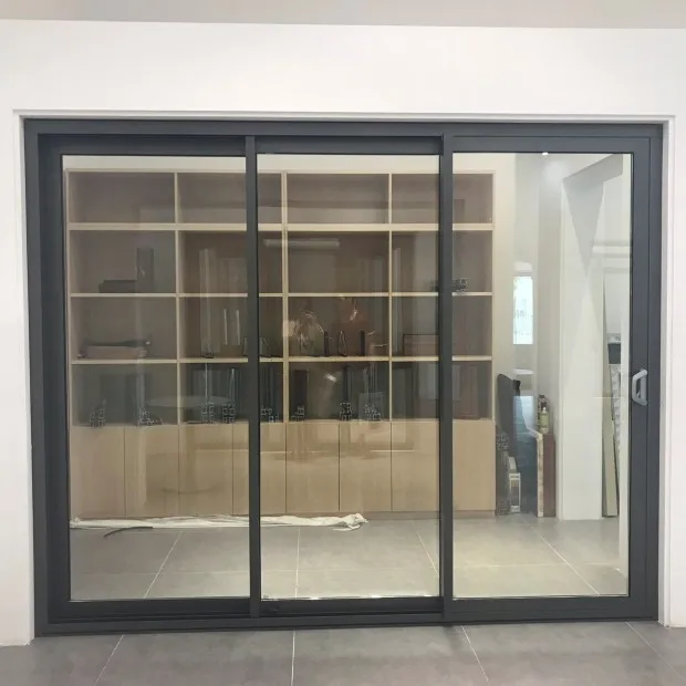 Aluminum sliding door stacking door