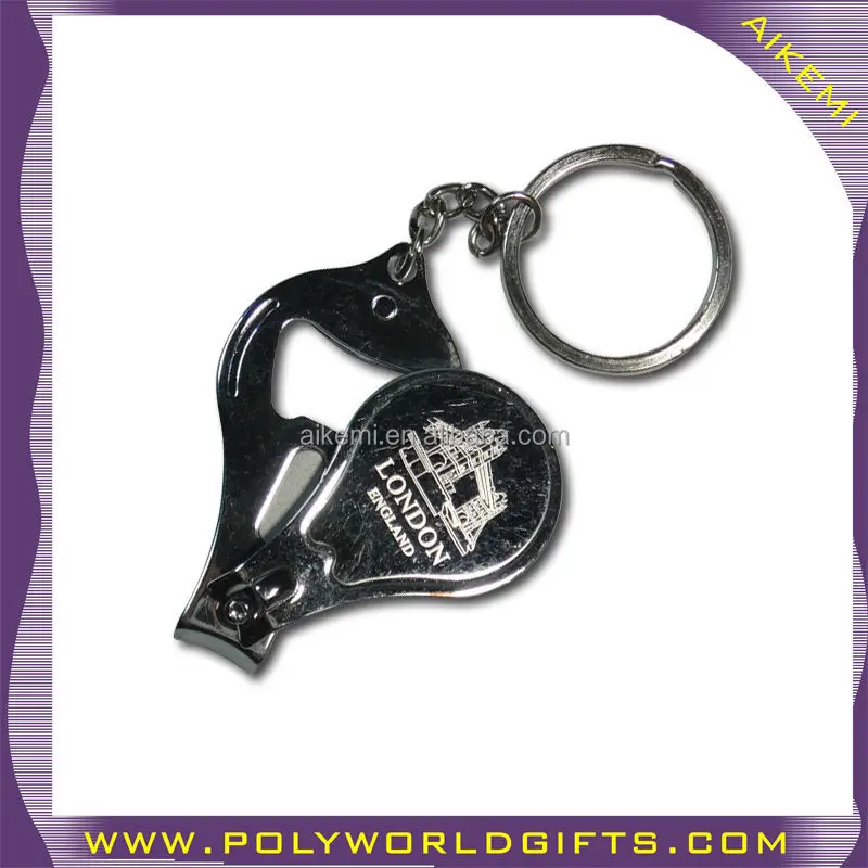 top quality country name custom laser metal nail cutter key chain,metal nail cutter,alloy metal nail cutter souvenir