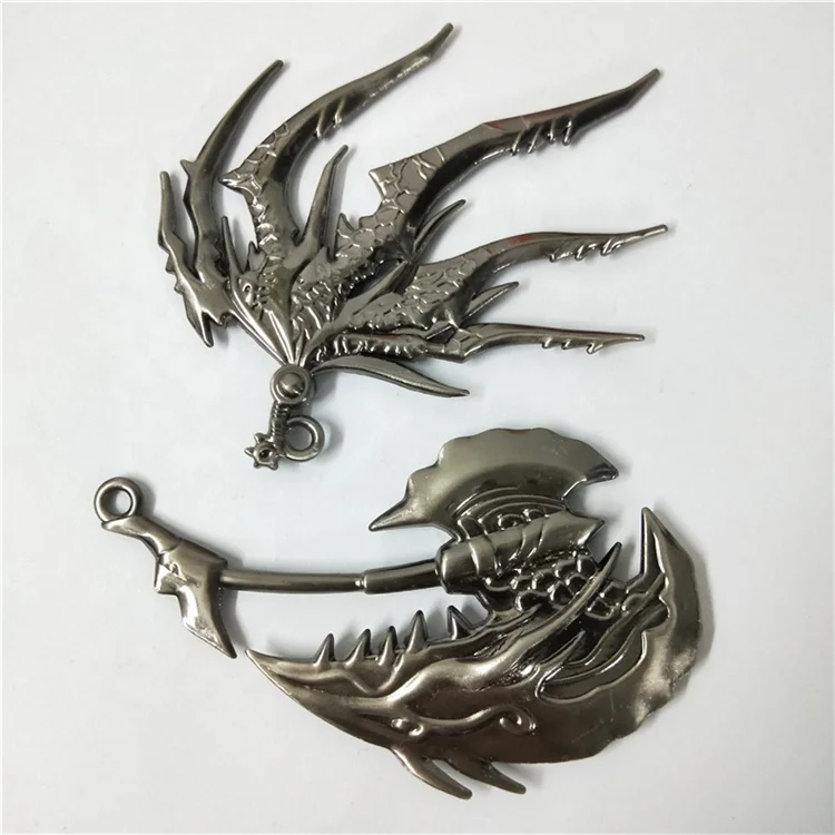 
Weapon model toy Knife and sword Key chain hook metal craft Online game peripheral Related products pendant 