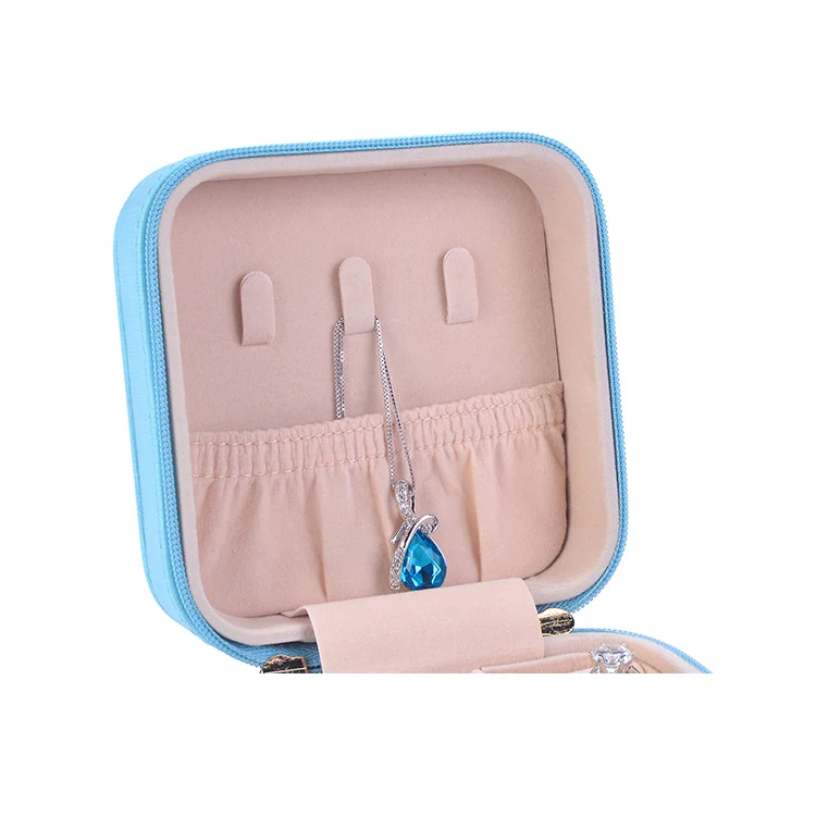 Небольшой портативный органайзер для косметики и ювелирных украшений из искусственной кожи, оптовая продажа, коробка-органайзер для ювелирных украшений
