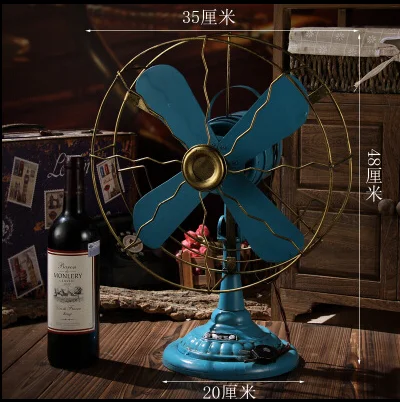
Model Fan Wholesale Retro Vintage Prop Model Handmade Ornaments Home Decorative Items Crafts 