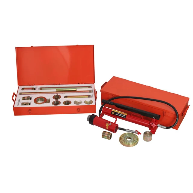 Новый 10 тонн гидравлический Porta Power jack Kit пластиковый корпус с колесами