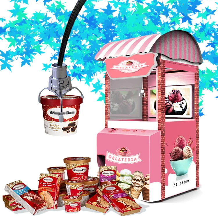 Supplier Selling Mini ice cream vending machine fruit wall mounted reverse ice cream vehicles for sale