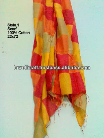 100% cotton fashion scarf
