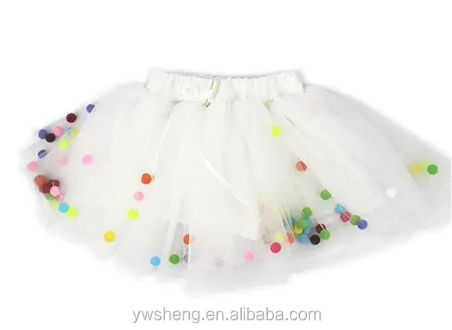Infinity Baby Girls TUTU skirt Multi-Layer Tulle Balls Pom Pom Dress for Toddler Girls