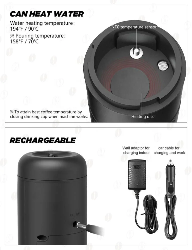 
IMONS outdoor coffee maker espresso machine one button operation portable coffee machine for nespresso capsule 