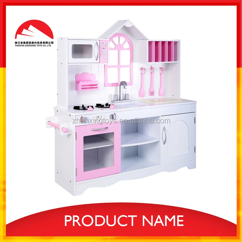 EN certificated wooden kids kitchen set play toy