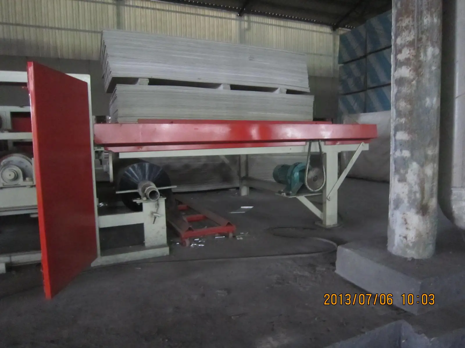 PVC film lamination production line with capacity 23 million sqm per year