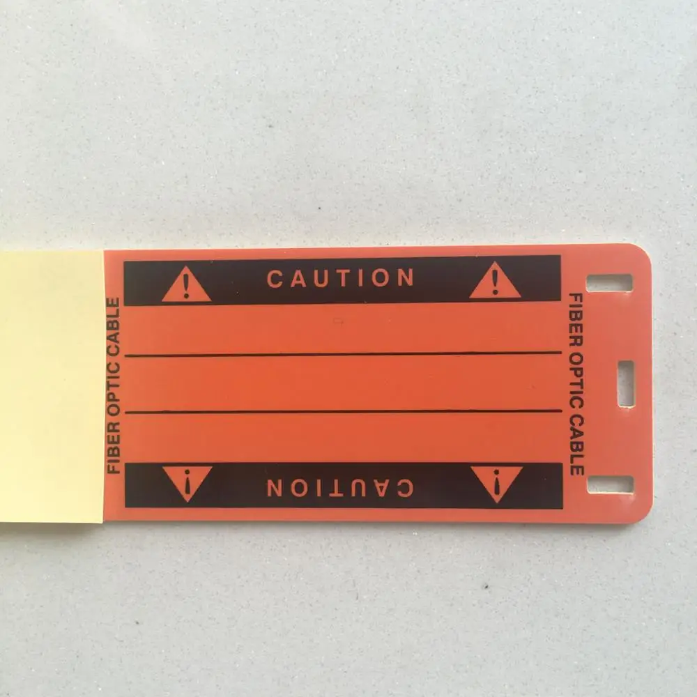 
Self Laminating Fiber Optic Plastic ABS Cable Tie Tag label 