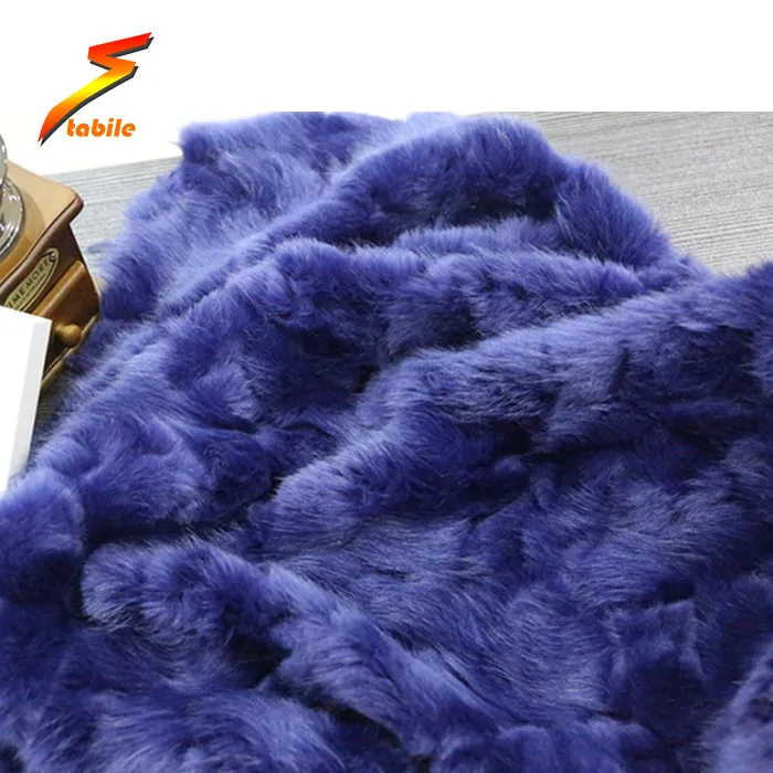STABILE plush faux fur fabric blanket garment raw material