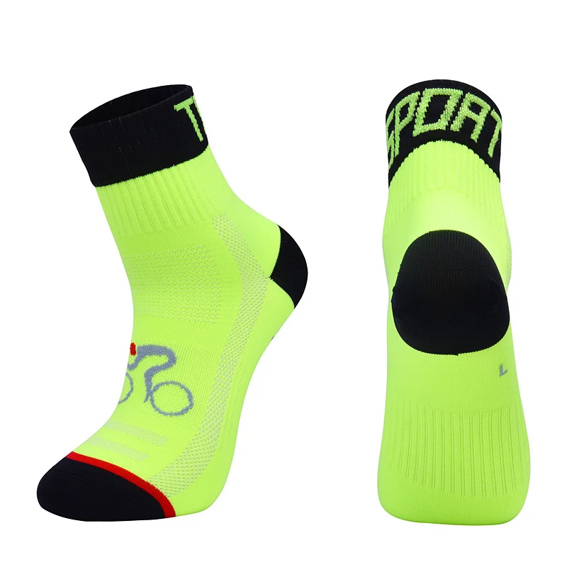 
2019 New Men Women Cycling Sock Breathable Outdoor Bicycle Socks Protect Feet Wicking Bike Socks for Racing Bicycle Accessories 