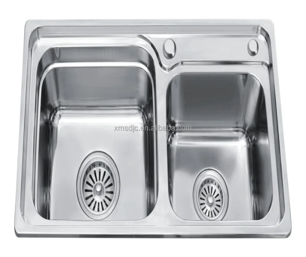 
304 Stainless Steel Kitchen Sink China Factory Kitchen Sink Double Bowl double bowl Industrial Kitchen Sink 