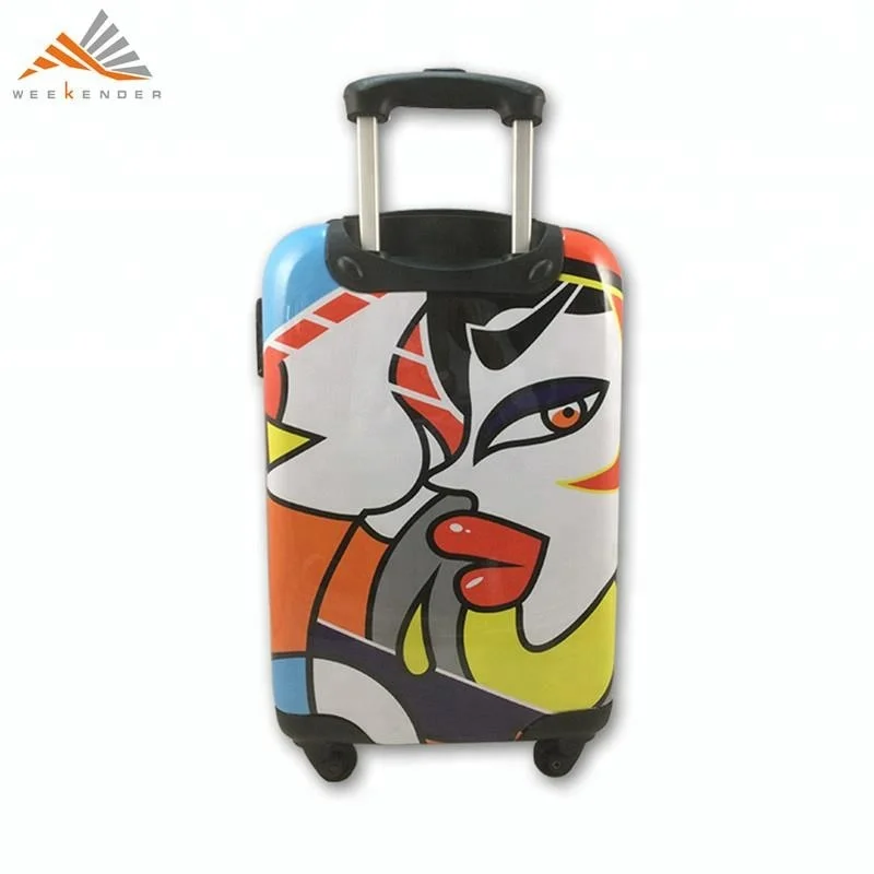 PC Film Carry-on & Sponge Weekender ABS + 210D Polyester Unisex any Color Polycarbonate Suitcase Personalized Luggage Bag