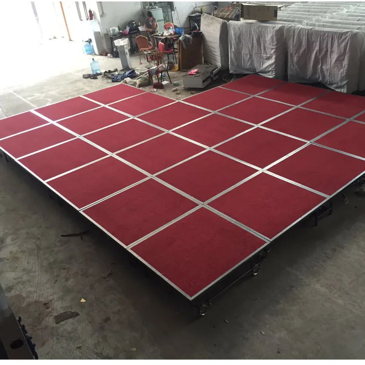 Foshan wholesale Adjustable foldable outdoor Steel Portable stage
