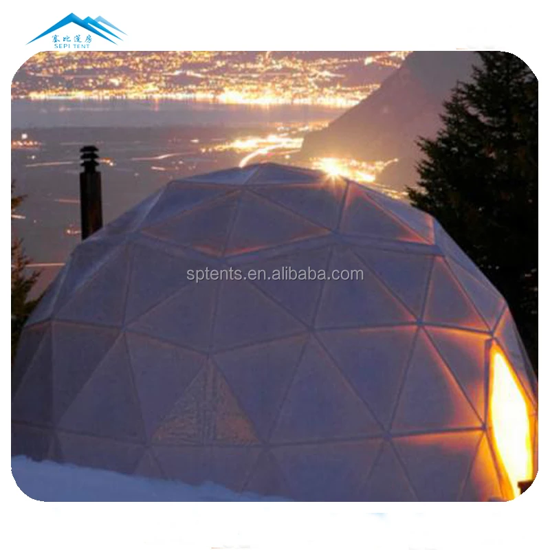Modern Design Fireproof PVC Coated Tent With Stove Outdoor Event Party Glamping Tent Luxury