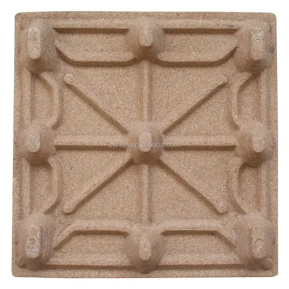 Industrial wooden pallet 1100x1100 single face 9 legs for cargo transport