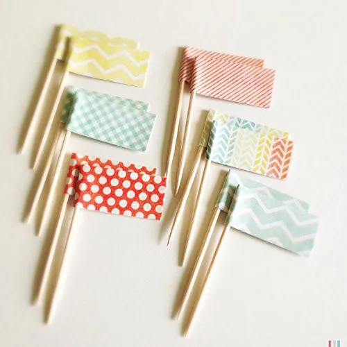 Modern best sell bulk food paper wold flags toothpicks