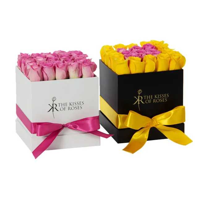 Cardboard Nice Pretty Flower Delivery Gift Box Grey Cheap Wholesale Luxury Paperboard Recyclable Huaisheng Gift & Craft HS-SB634