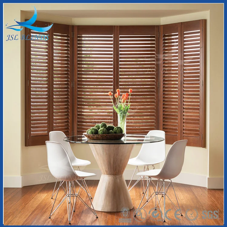 Basswood Plantation shutter Tier to Tier/Cafe/Full height/Odd shapes Guangzhou Factory