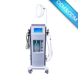 Top sale water spray beauty skin tightening cleaning lifting micro current bar facial therapy peel aqua oxygen jet