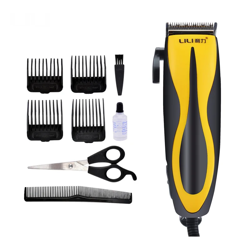 Профессиональный проводной высокомощный парикмахерский Набор для стрижки волос регулируемый триммер для волос