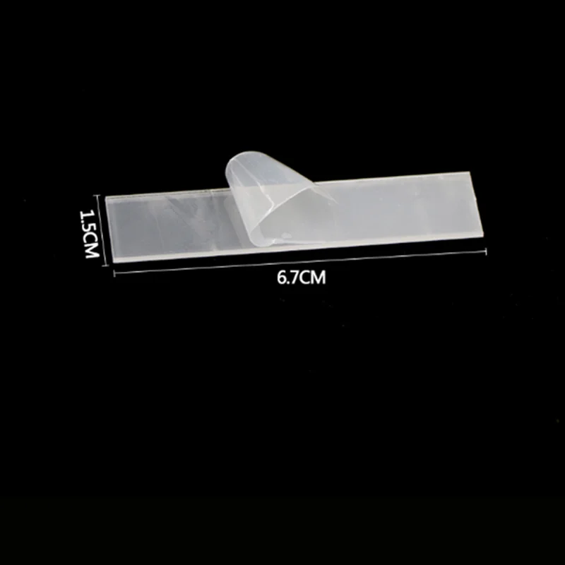 Clear False Nail Tips Stand Holder Tool Acrylic Nail Polish Display with Protective Film
