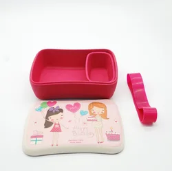 Eco bamboo fiber One Bento Box Bamboo Storage Container Children/Adult Lunch Box