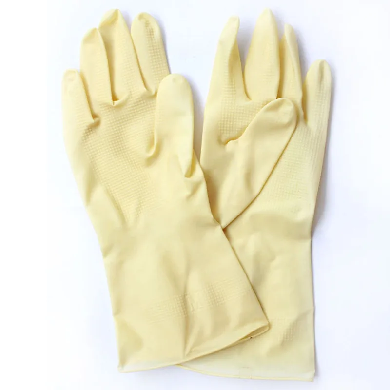 
Latex Rubber Natural Household Gloves for Kitchen Cleaning 