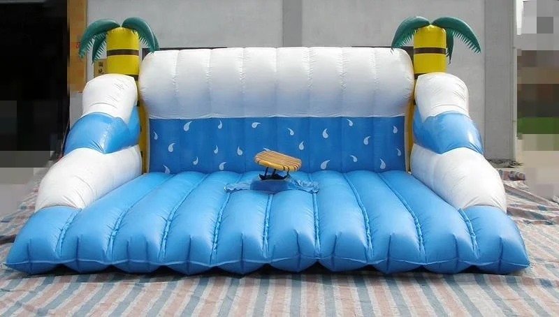 Hot Sale 3 Speed Funny Surf Simulator Wave Bed Electric Mechanical Surfboard With Inflatable Mat