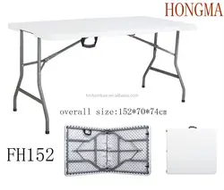 5 футов, пластиковый оптовый коммерческий пикник, для улицы, для сада, свадьбы, складной столик