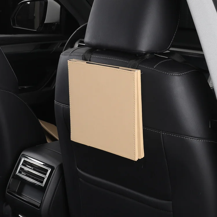 
Car Recycling Dustbin Trash Cans Leather Ash Tray Mini Waste Bin 