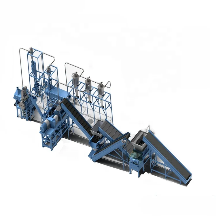 fully automatic tire recycling machine for crumb rubber for sale