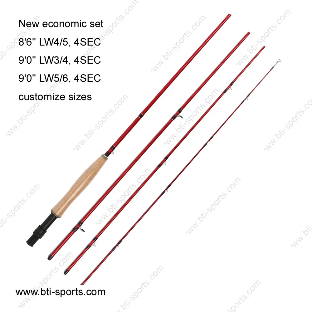 Best selling graphite fishing rod fly rod with special offer