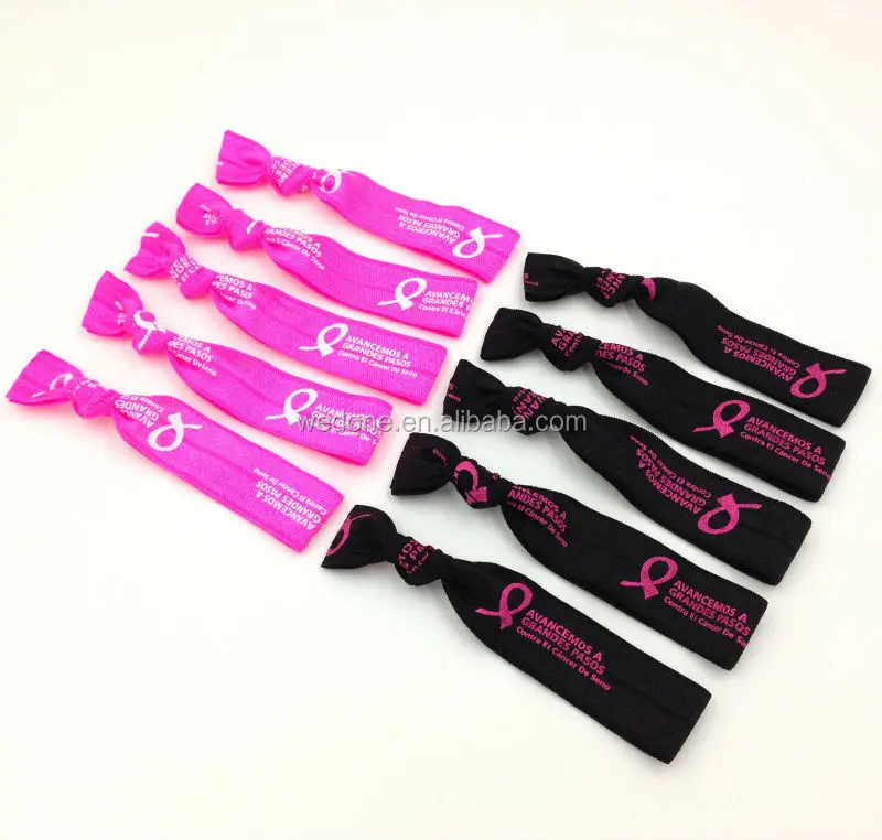 Custom Print Fold Over Elastic Hair Band Ponytail Holder Girls Hair Tie Bracelet