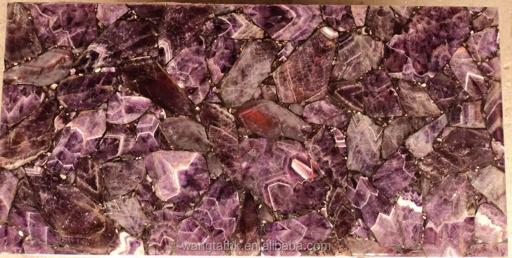 
Natural amethyst stone slab 