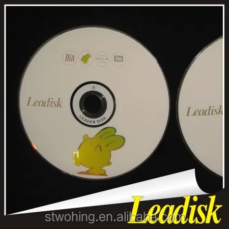 Leadisk печати/не для печати Blank DVDR/CDR 52X700 МБ/4.7 ГБ 16X DVDR, оптовая