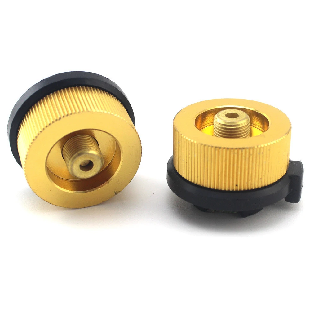 
Outdoor Camping Hiking Stove Burner Adaptor Split Type Furnace Converter Connector Auto-off Gas Cartridge Tank cylinder Adapter 