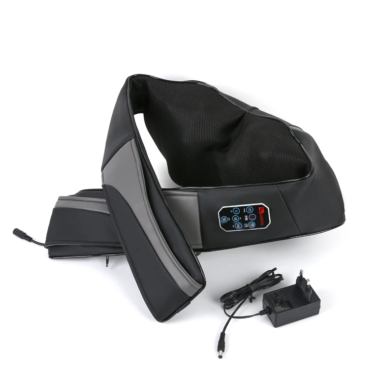 Deep-kneading shiatsu smart neck and shoulder massager with heat