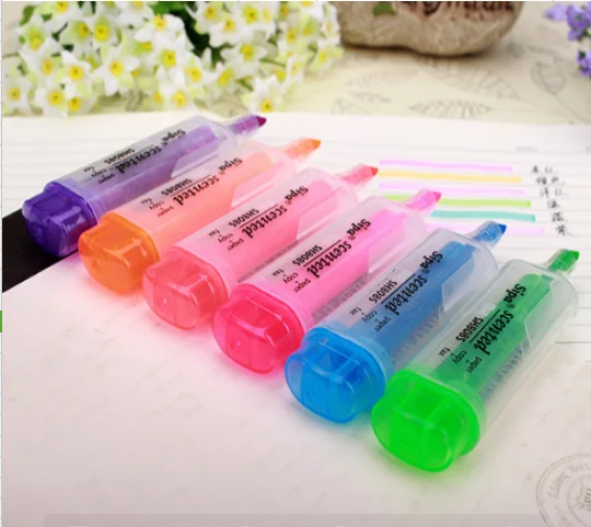
Korean stationery fresh large capacity candy color fragrance fluorescent pen marker pen 