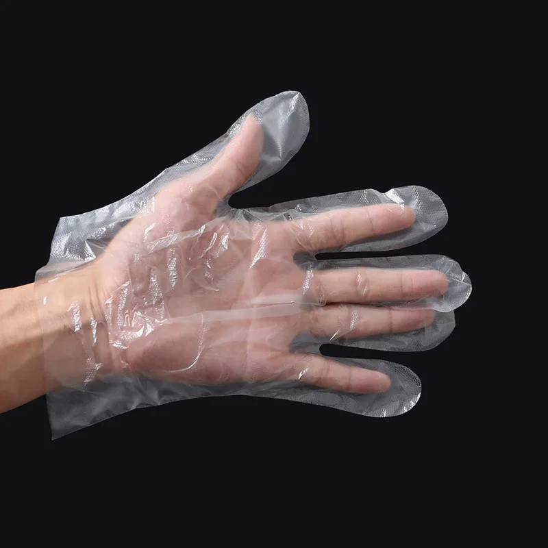 Фабричные одноразовые пластиковые водонепроницаемые перчатки hdpe