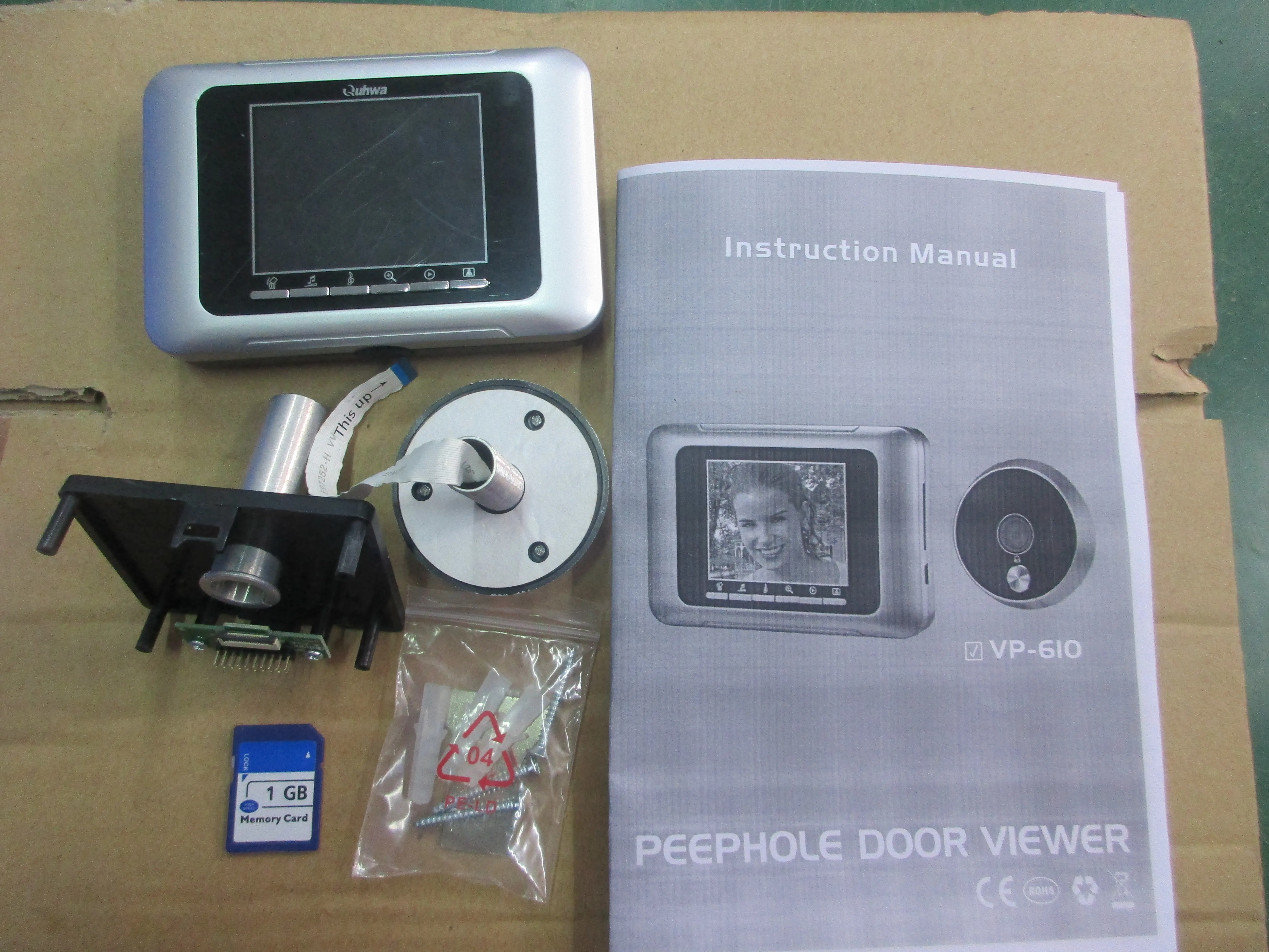 Беспроводной дверной глазок кошачий глаз для домашней безопасности