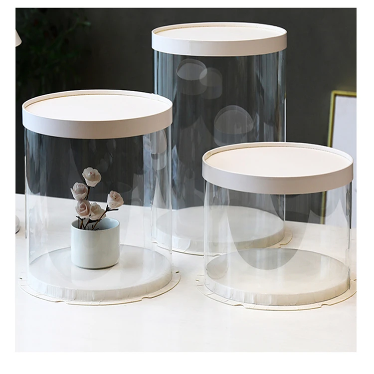 
Dome Acrylic Petit Lid Round Cupcake Clear Packaging Pvc Boxes Cake Transparent Box 