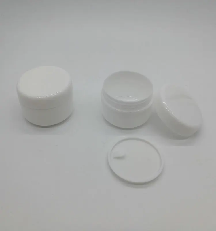 
20g 20ml PP small White cosmetic cream jar plastic empty pot container for face cream 