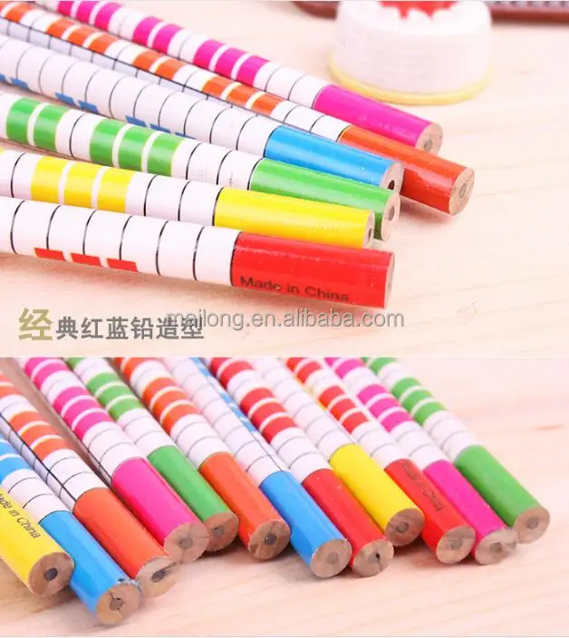 
Wooden pencil cartoon music symbol Creative cartoon Japanese and Korean students stationery 